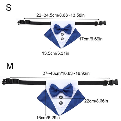 Pet Dog Cat Formal Necktie Tuxedo Bow Tie Black and Red Collar for Dog Cat Pet Accessories Suit for small medium dogs and cats