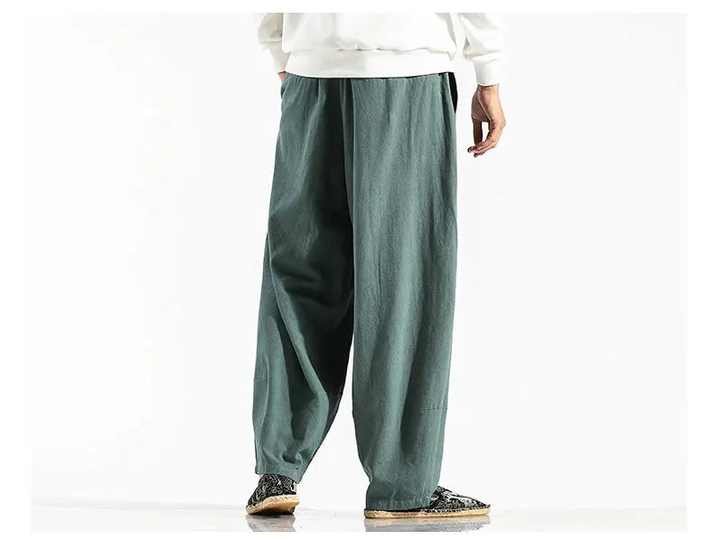 Men's Harem Pants Harajuku Wide-leg Sweatpants Male Cotton Loose Trousers Streetwear Men Woman Casual Pants Korean Fashion