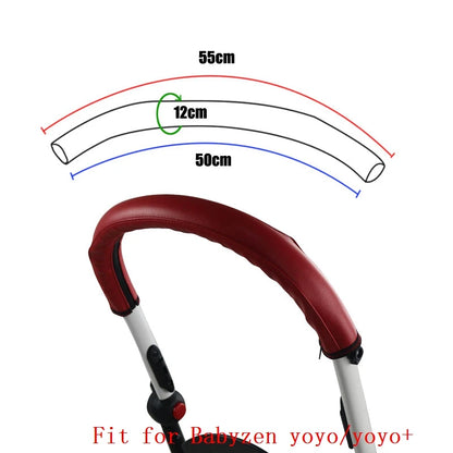 Funda protectora de poliuretano para reposabrazos de cochecito, compatible con Babyzen Yoyo 2 /yoyo +/yoyo, funda protectora para barra delantera de cochecito, accesorios