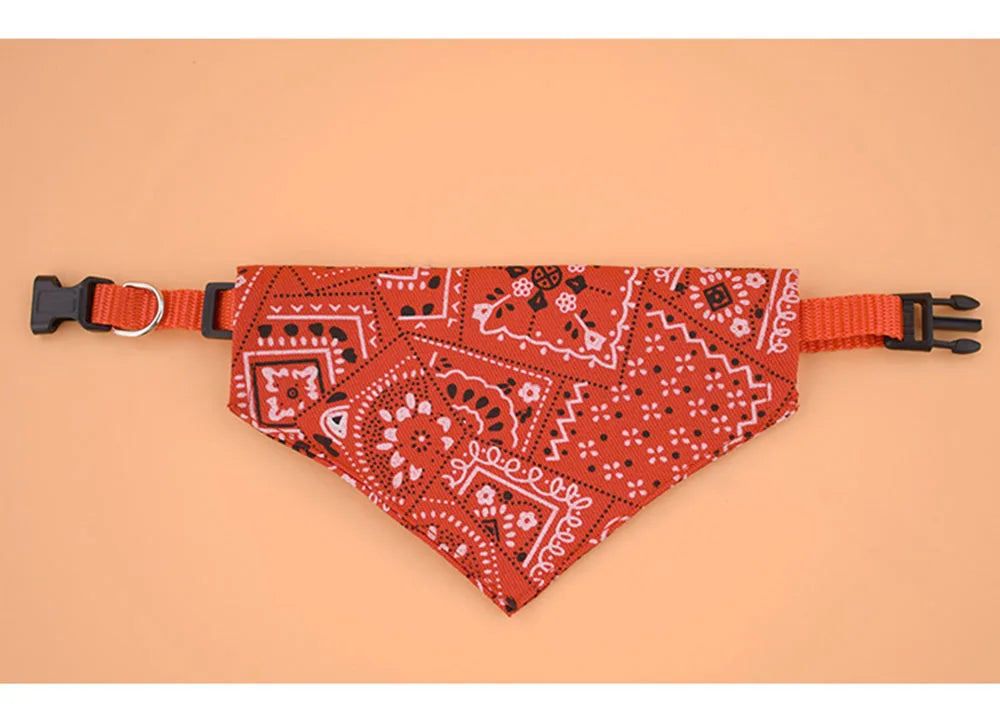 Dog Collar Bandana Scarf Collar Adjustable Dog Bandanas Collar Puppy Cat Neckerchief Pet Accessories for Small Medium Large Dogs