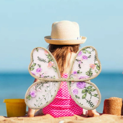 Accesorios de fotografía de alas de mariposa de encaje para niños, para juego creativo