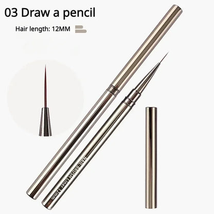 Nails Art Liner Brushes Elongated Lines Striping Drawing Painting  6/9/12/15/18mm Design Pen Professional Manicure Tool New