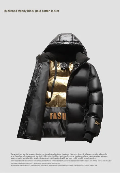 Chaqueta de algodón de invierno cortavientos para hombre estampada, cálida, con capucha, informal, nueva, gruesa, moderna, talla 5XL, ropa de hombre