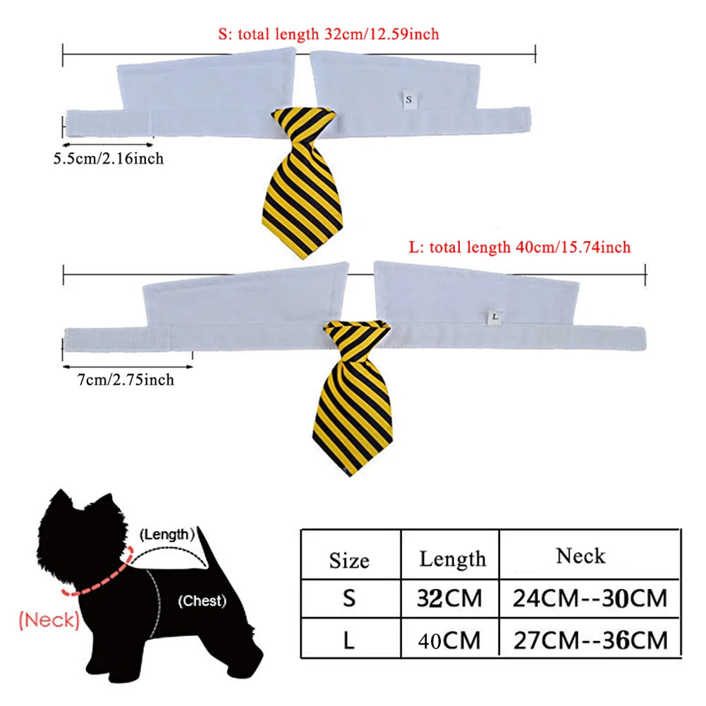 Pet Dog Cat Formal Necktie Tuxedo Bow Tie Black and Red Collar for Dog Cat Pet Accessories Suit for small medium dogs and cats