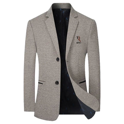 TFETTERS Brand 2025 Spring Business Blazer for Men Solid Autumn Casual Men's Jacket Blazer Fashion Single Breasted Suits Mens