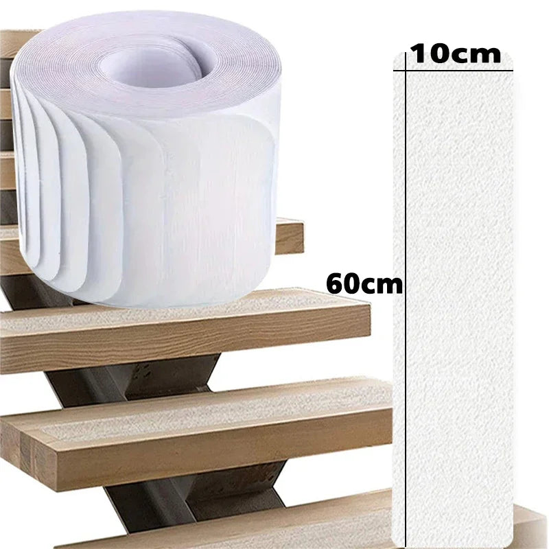 10x 60cm Cinta Antideslizante Transparente para Suelo Bañera Baño Alfombra Escalones Antideslizantes Cinta Suave e Impermeable Protege a Niños y Mascotas