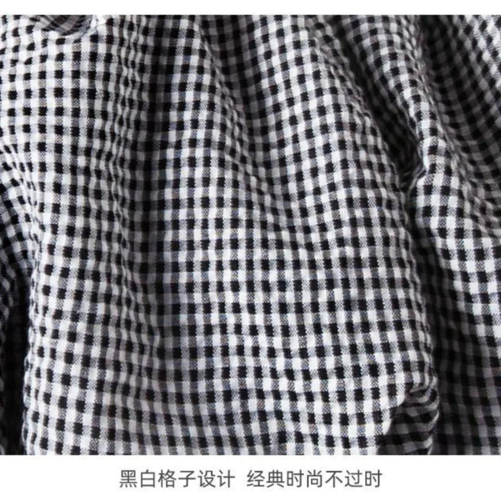 2025 Corea Niñas Bebé Vestido Verano Primavera Otoño Cuadros Retazos Vestidos Casuales Moda Niños Ropa Vestidos