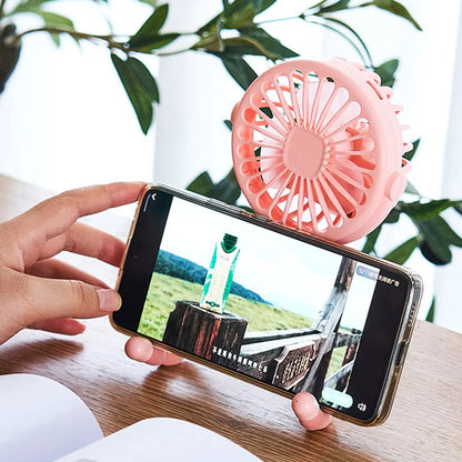 Ventilador de Cochecito para Bebés con Trípode Flexible, Ventilador Portátil de Mano con Carga USB, Mini Ventilador de Escritorio de 500mAh para Cochecito de Bebé y Estudiantes