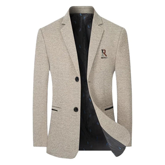 TFETTERS Brand 2025 Spring Business Blazer for Men Solid Autumn Casual Men's Jacket Blazer Fashion Single Breasted Suits Mens