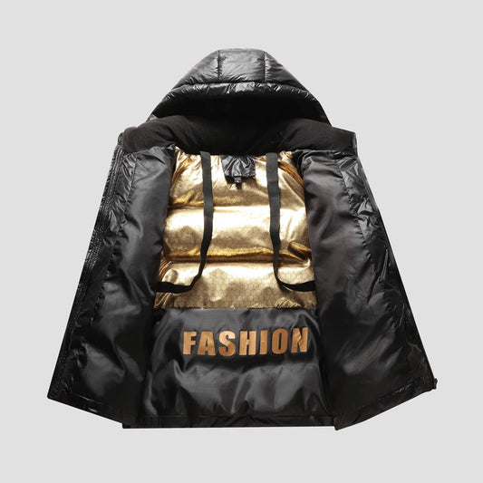 Chaqueta de algodón de invierno cortavientos para hombre estampada, cálida, con capucha, informal, nueva, gruesa, moderna, talla 5XL, ropa de hombre