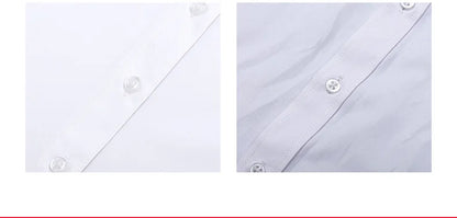 Nueva camisa de manga corta para hombre 7XL8XL de negocios casual sin planchado de alta calidad tallas grandes ropa de carga de moda de primavera y verano