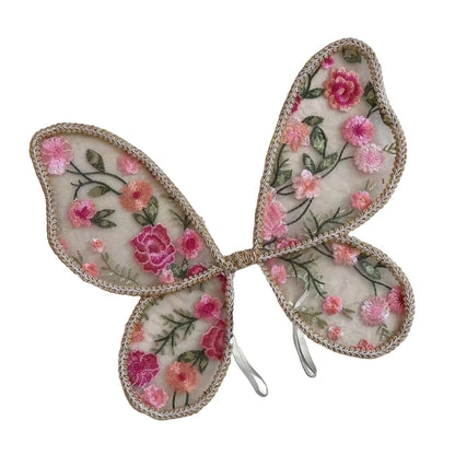 Accesorios de fotografía de alas de mariposa de encaje para niños, para juego creativo