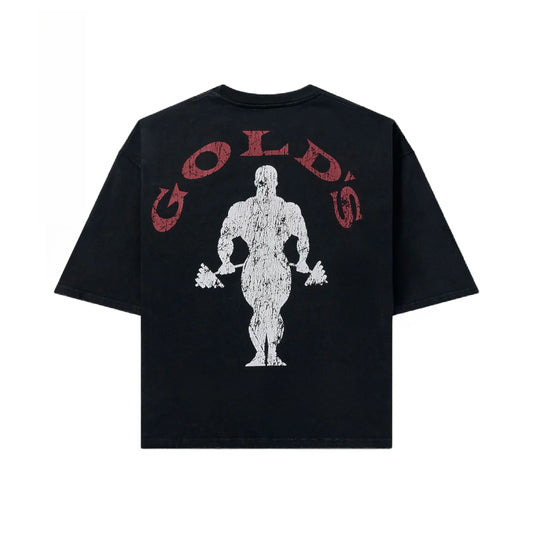 Camiseta de algodón puro con estampado "New Retro" de gimnasio para hombres y mujeres, de media manga, para primavera y otoño, para fitness deportivo, de manga corta