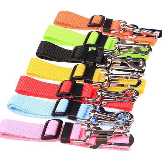 Cinturón de seguridad para perros para coches, protector de seguridad para viajes, accesorios para mascotas, correa para perros, collar separable, arnés sólido para coches