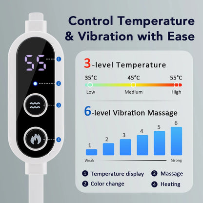 Masajeador ocular eléctrico Compresa caliente Alivio del estrés Calefacción Vibración Masaje Conectar música Relajación Cuidado ocular plegable Gafas inteligentes