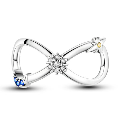 New Arrivals Silver Plated Cute Pet Moon Luminous Firefly Charms Fit Original Bangle Beads Pendent Dangle Bracelet DIY Jewelry