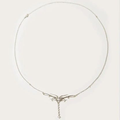 Stonefans Cadena de cintura con borlas de diamantes de imitación simple para mujer, joyería corporal, cadena de vientre sexy, arnés de cintura, accesorios corporales, regalo