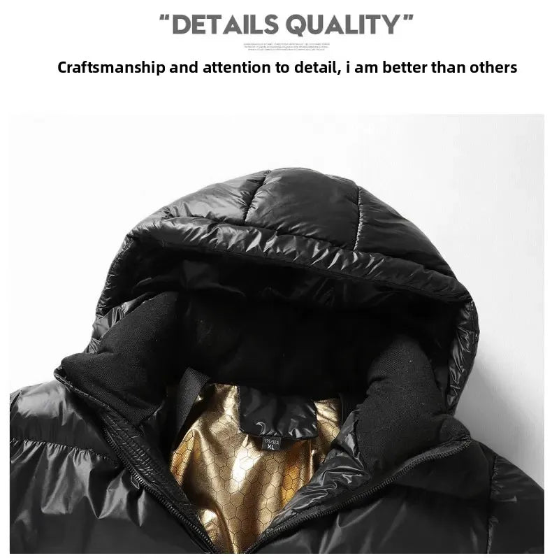 Chaqueta de algodón de invierno cortavientos para hombre estampada, cálida, con capucha, informal, nueva, gruesa, moderna, talla 5XL, ropa de hombre