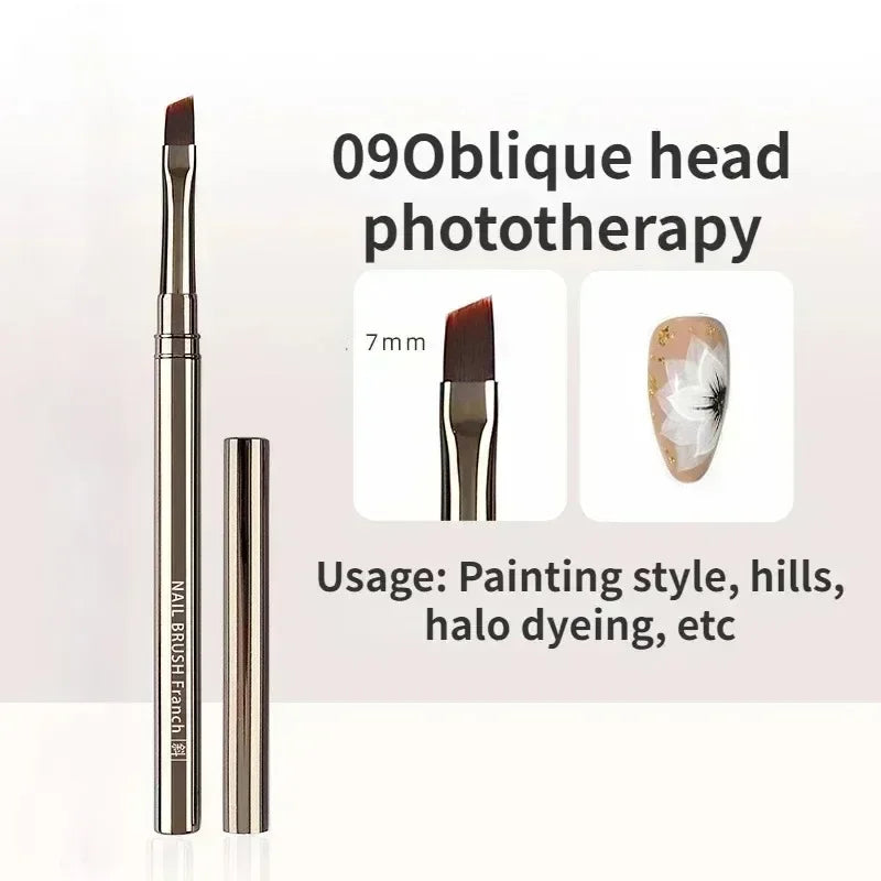 Nails Art Liner Brushes Elongated Lines Striping Drawing Painting  6/9/12/15/18mm Design Pen Professional Manicure Tool New