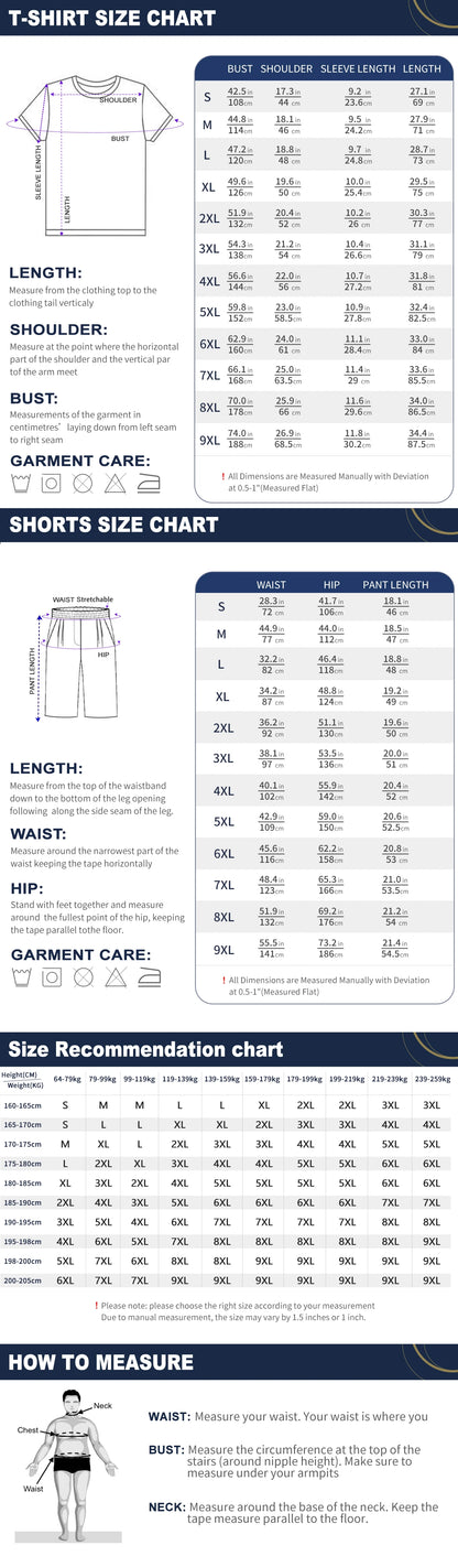 Traje casual de verano para hombre de talla grande - Camiseta de manga corta y pantalones cortos con estampado de leyendas del hip-hop, conjunto de dos piezas