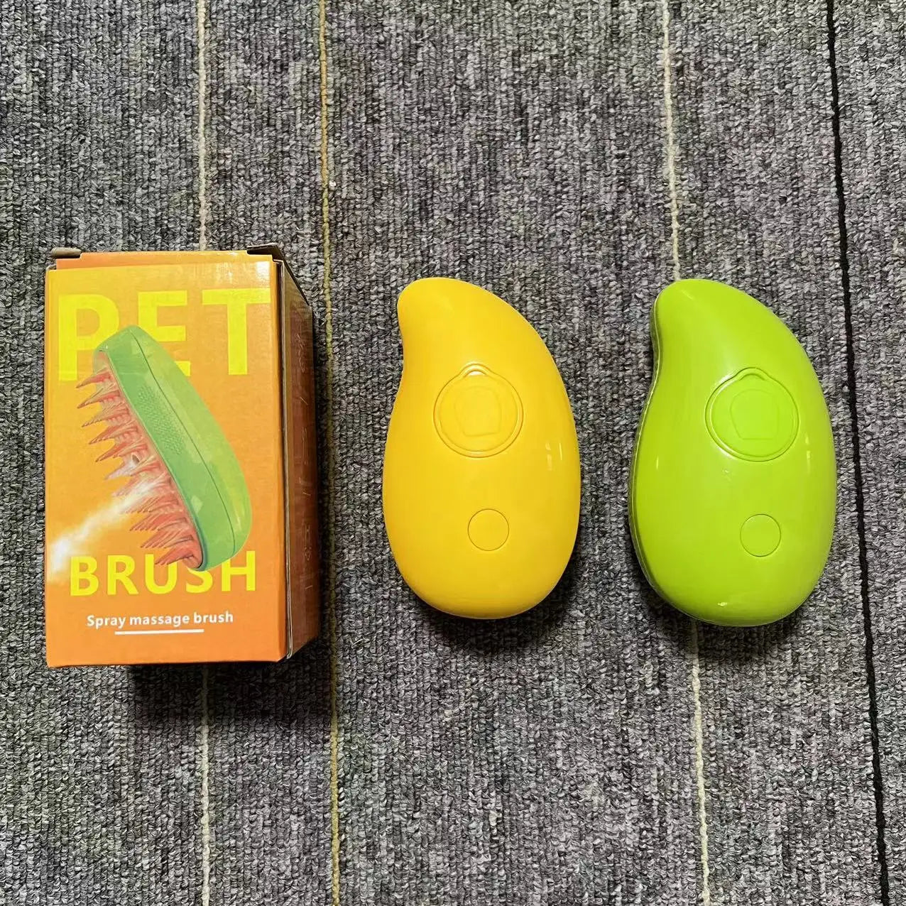 Cepillo de vapor giratorio para gatos y perros, peine eléctrico pulverizador para eliminar el pelo, cepillo de gato de silicona suave para masaje, peine de aseo, accesorios para mascotas
