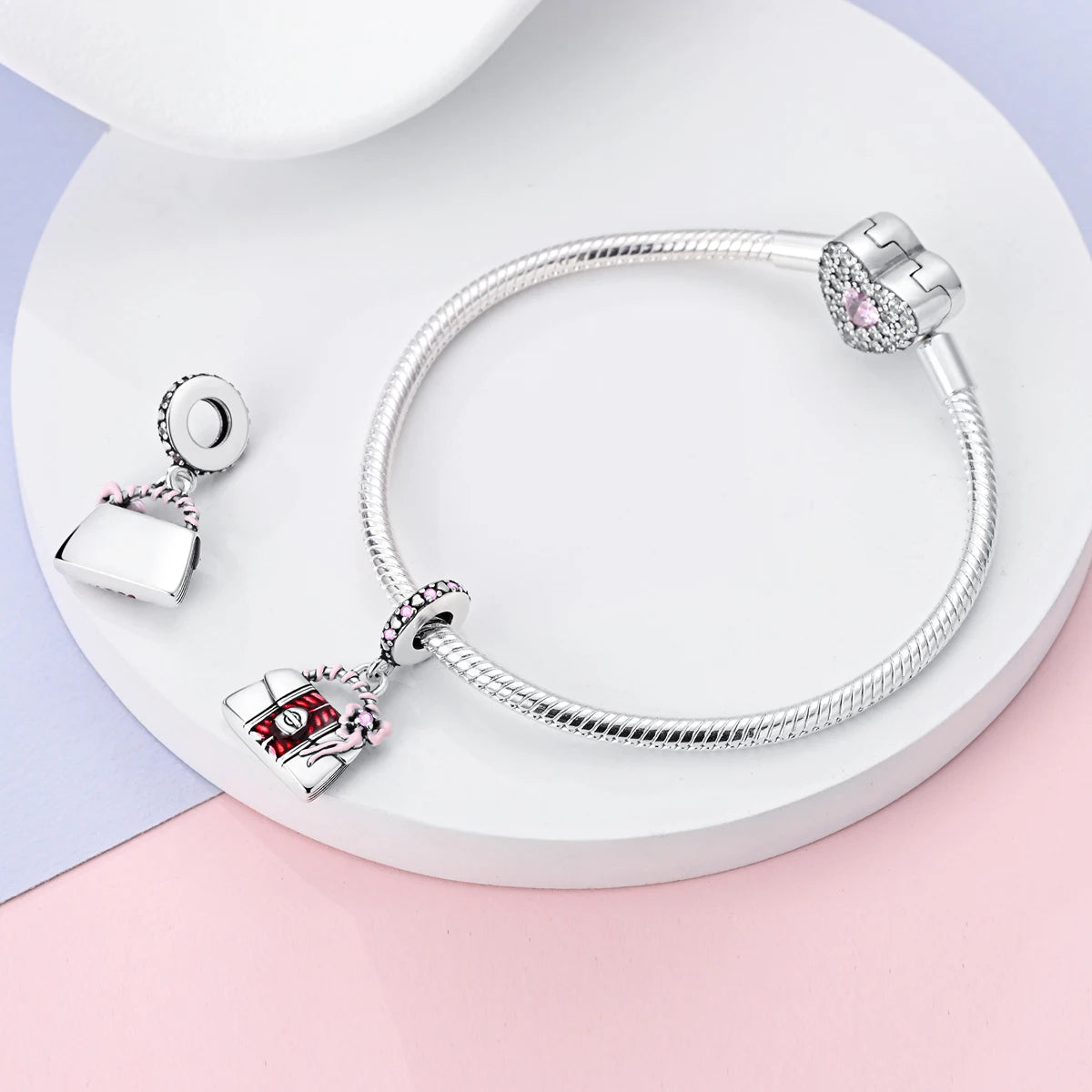 New Arrivals Silver Plated Cute Pet Moon Luminous Firefly Charms Fit Original Bangle Beads Pendent Dangle Bracelet DIY Jewelry