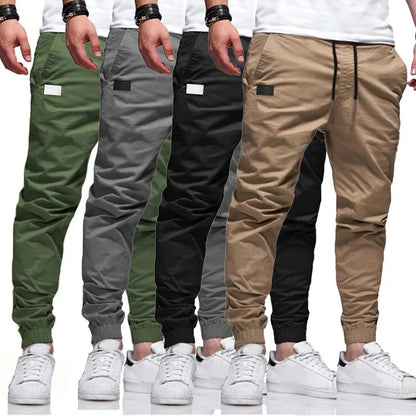 Pantalones deportivos casuales para hombre, pants de sudadera para hombre, jogger cargo harem, pantalones de lápiz, sudadera multibolsillos, nuevo