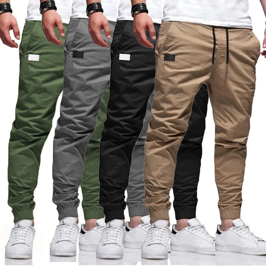 Pantalones deportivos casuales para hombre, pants de sudadera para hombre, jogger cargo harem, pantalones de lápiz, sudadera multibolsillos, nuevo