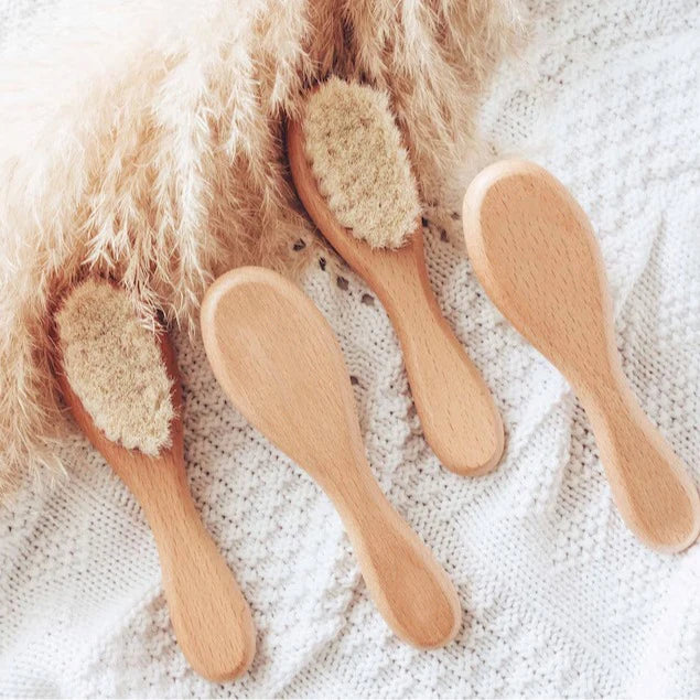 NUEVOS cepillos de madera personalizados para bebés DIY, cepillo de madera para recién nacidos, peine, regalos de cumpleaños y baby shower.