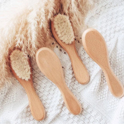 NUEVOS cepillos de madera personalizados para bebés DIY, cepillo de madera para recién nacidos, peine, regalos de cumpleaños y baby shower.