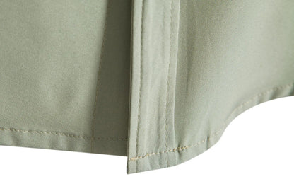 Nuevas camisas de manga corta para hombre, moda, lisas, informales, cárdigan con solapa, tops para hombre, blusa cómoda de un solo botón, camisas de playa de verano
