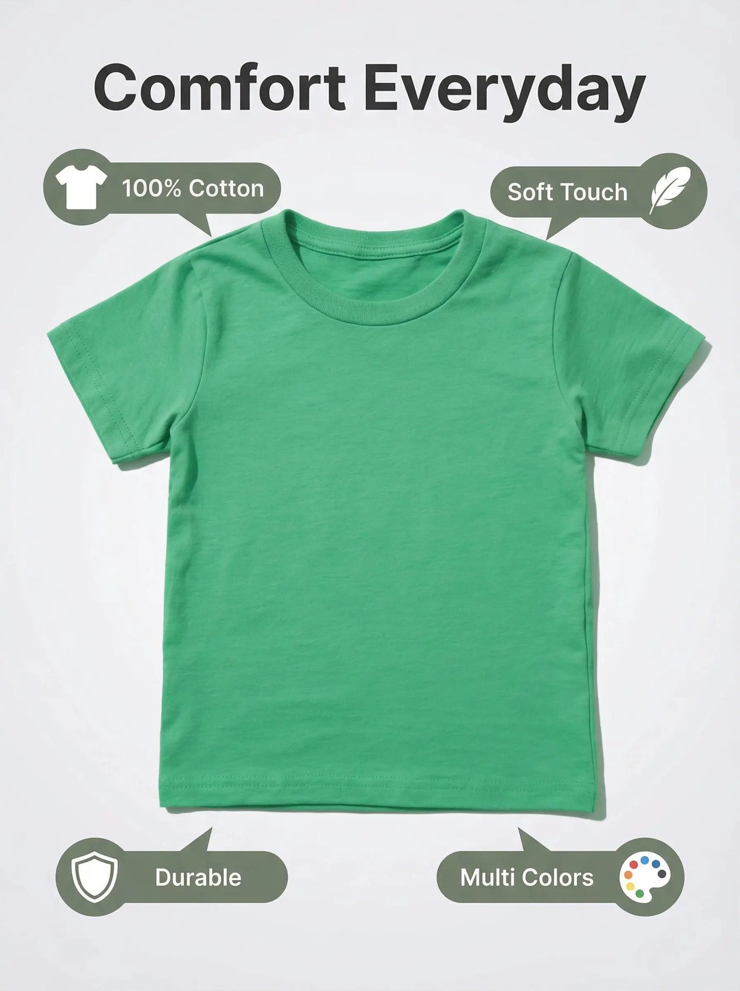 Camiseta de algodón de manga corta casual para niños de Star Wars Yoda Baby Yoda, camiseta de verano para niños y niñas pequeños