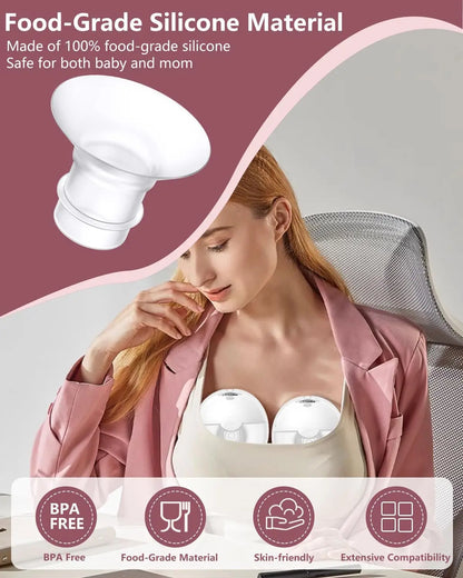 Kit de insertos de brida para extractores de leche Momcozy/Spectra S1/S2, Eufy/Medela/Elvie/Lansinoh/Paruu y extractores de leche portátiles