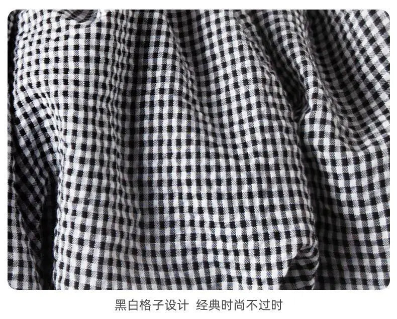 2025 Corea Niñas Bebé Vestido Verano Primavera Otoño Cuadros Retazos Vestidos Casuales Moda Niños Ropa Vestidos