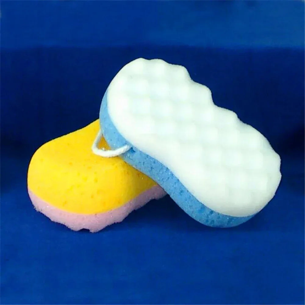 1/3PCS New Soft Bath Sponge Shower Natural Gentle Soothing Body Fiber Exfoliating Shower Sponge Wash Bouquet Bathing Accessories