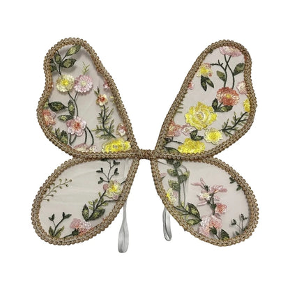 Accesorios de fotografía de alas de mariposa de encaje para niños, para juego creativo