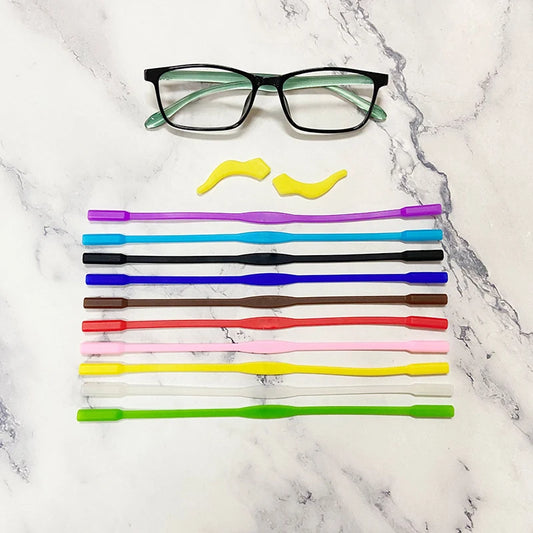 Productos para Mascotas Correas Antideslizantes de Silicona para Gafas Cadena de Gafas de Sol Soporte Cordón para Perros Pequeños Gatos Accesorios para Mascotas