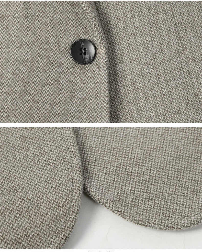 TFETTERS Brand 2025 Spring Business Blazer for Men Solid Autumn Casual Men's Jacket Blazer Fashion Single Breasted Suits Mens