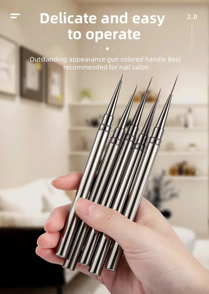 Nails Art Liner Brushes Elongated Lines Striping Drawing Painting  6/9/12/15/18mm Design Pen Professional Manicure Tool New