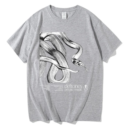 Deftones Private Music Tracklist Camiseta 2025 Algodón Camiseta Hombre Mujer Hip Hop Rock Top Moda Manga Corta Verano Camiseta Oversize