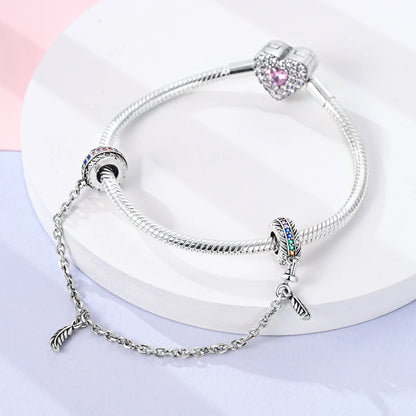 New Arrivals Silver Plated Cute Pet Moon Luminous Firefly Charms Fit Original Bangle Beads Pendent Dangle Bracelet DIY Jewelry