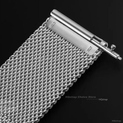 Correa milanesa de liberación rápida universal para DW 20mm 22mm 12mm 14mm 16mm 17mm 19mm 21mm 24mm 18mm Malla de acero inoxidable de 0.6