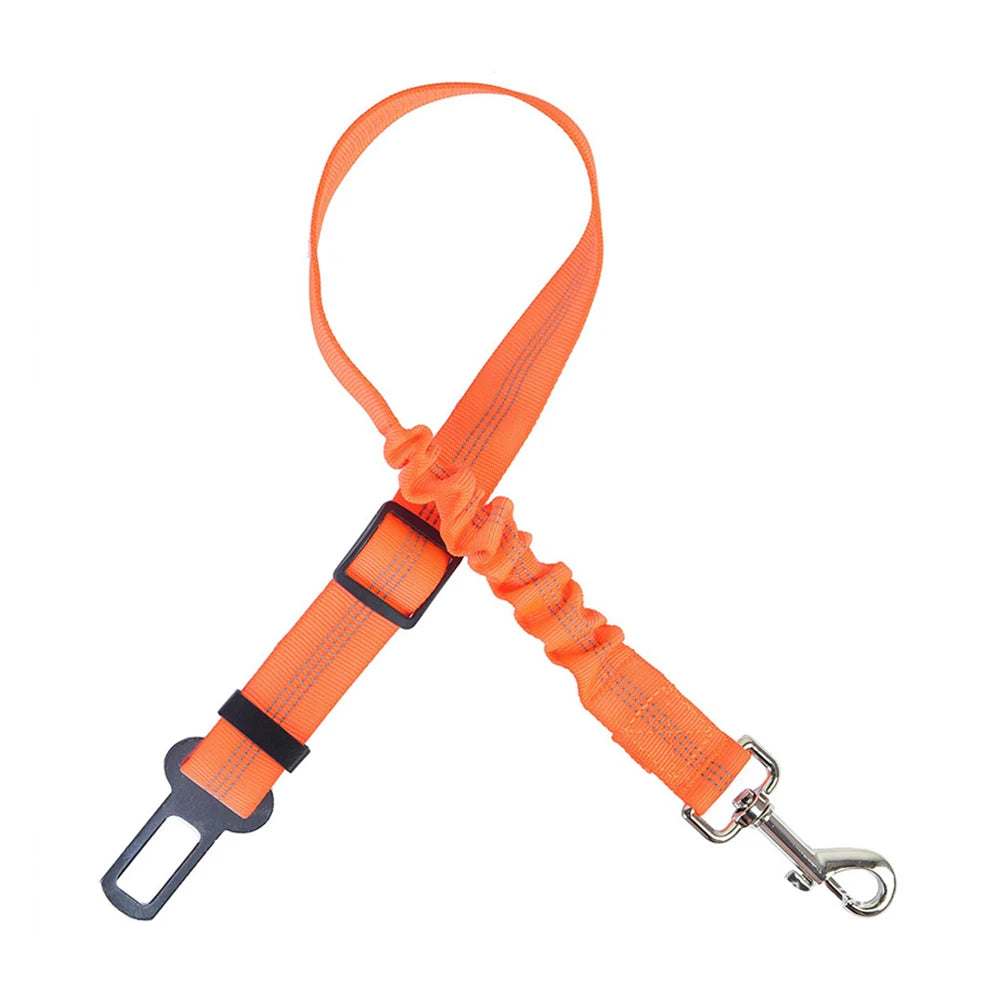 Pet Car Seat Belt Nylon Lead Leash Vehicle  Backseat Safety Belt Adjustable Dogs Harness Collar Outdoor Walking Pet Accessories