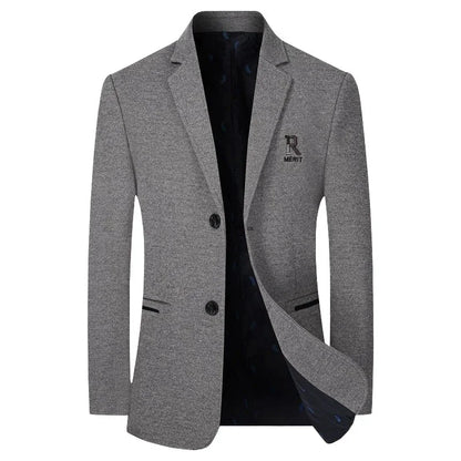 TFETTERS Brand 2025 Spring Business Blazer for Men Solid Autumn Casual Men's Jacket Blazer Fashion Single Breasted Suits Mens