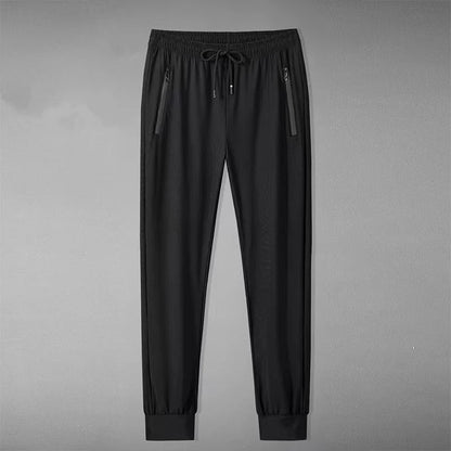 Summer Breathable Mesh Black Sweatpants Men Joggers Sportswear Baggy Trousers Male Casual Track Pants 7XL 8XL