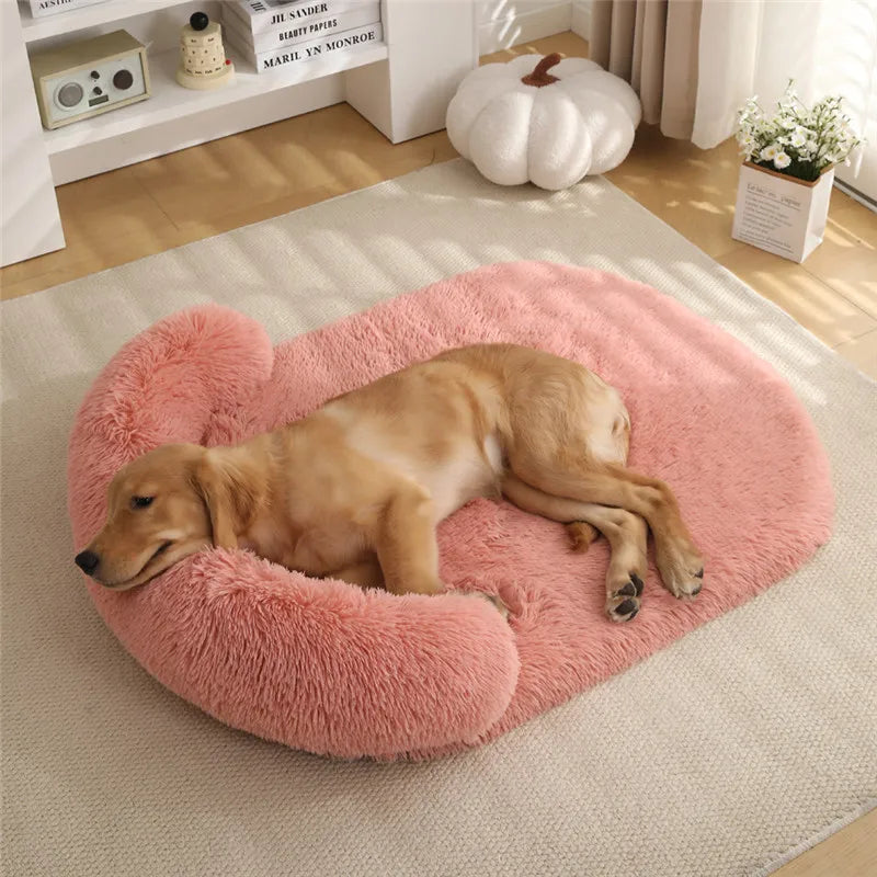 Sofá ortopédico impermeable y lavable para perros, cama para mascotas de espuma de huevo con parte inferior extraíble y antideslizante