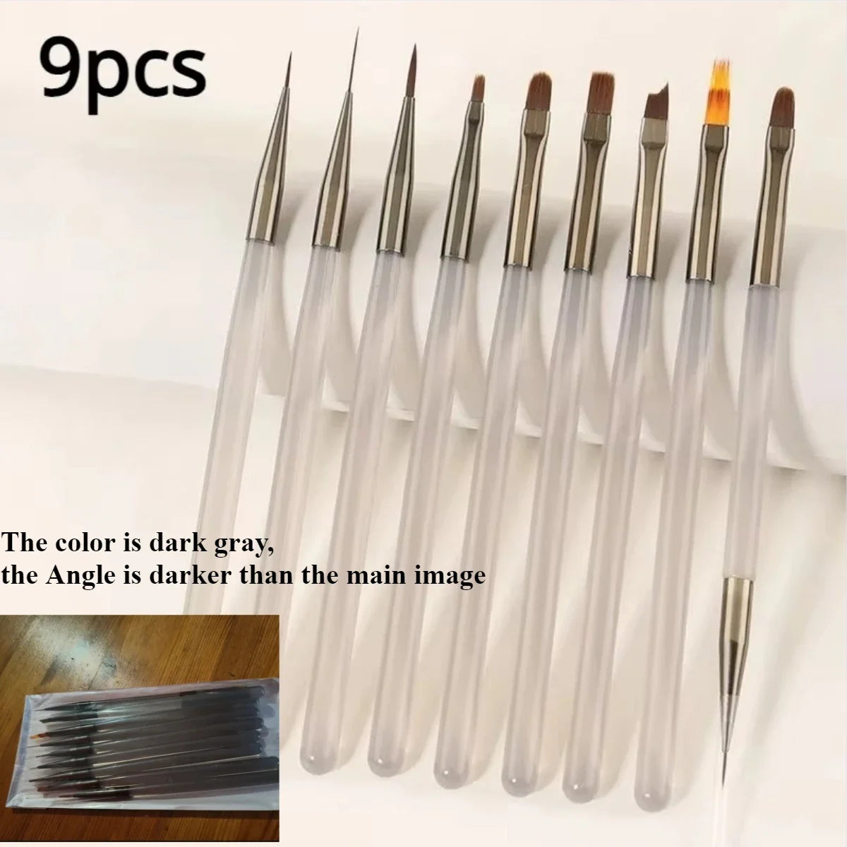 Nails Art Liner Brushes Elongated Lines Striping Drawing Painting  6/9/12/15/18mm Design Pen Professional Manicure Tool New