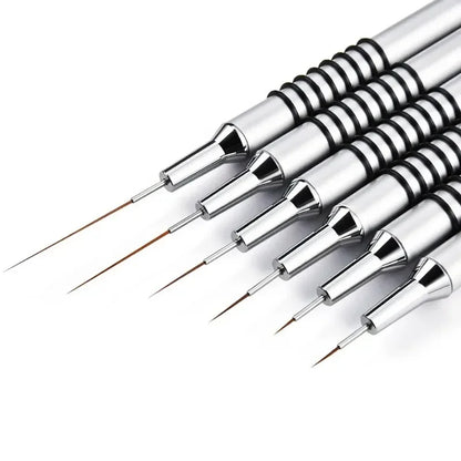 Nails Art Liner Brushes Elongated Lines Striping Drawing Painting  6/9/12/15/18mm Design Pen Professional Manicure Tool New