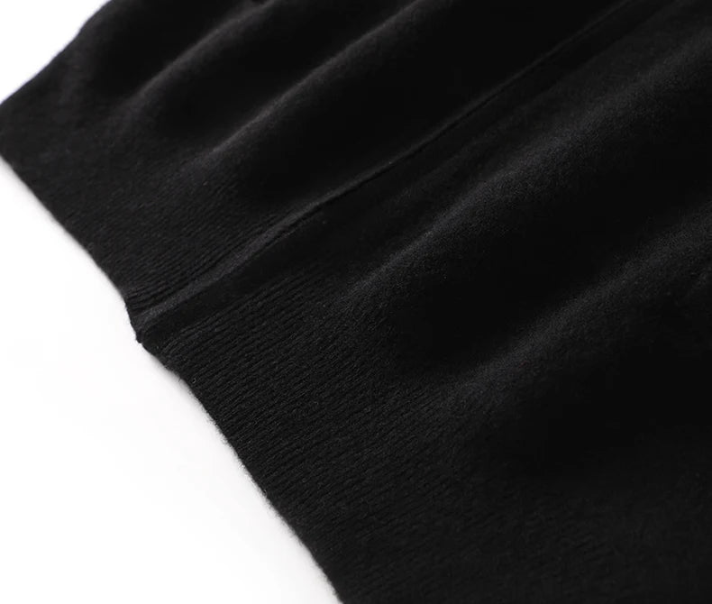 Suéter 100% Lana Merino para Hombre, Cuello Polo, Cierre de Cremallera, Cártigan de Negocios, Chaqueta de Cachemira, Tejido para Otoño Invierno