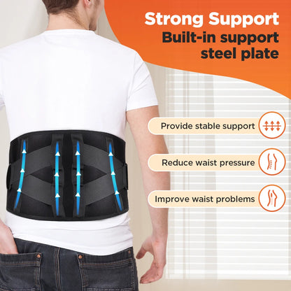 Cinturón Masajeador Vibratorio Calefactor, Soporte de Cintura con Compresas Calientes de Luz Roja, Masajeador de Espalda, Cinturón de Soporte Lumbar